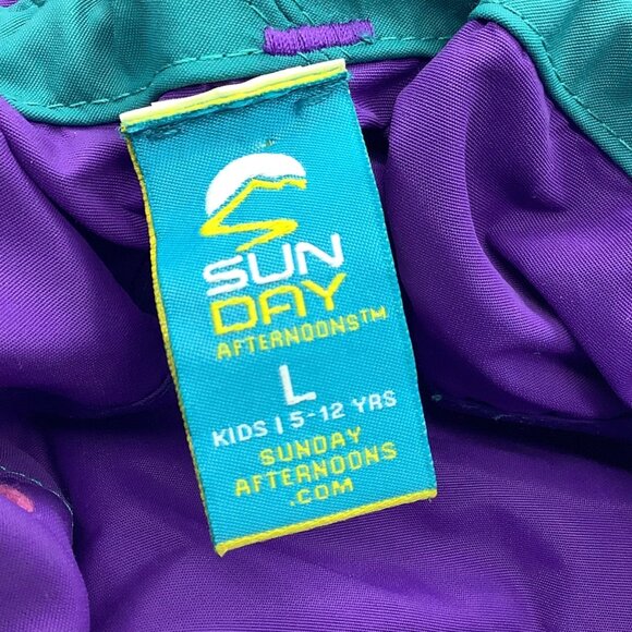 Sunday Afternoons Kids Adjustable Wide Brim Hat Floral L 5-12 Years UPF 50+ UPF - Picture 4 of 6